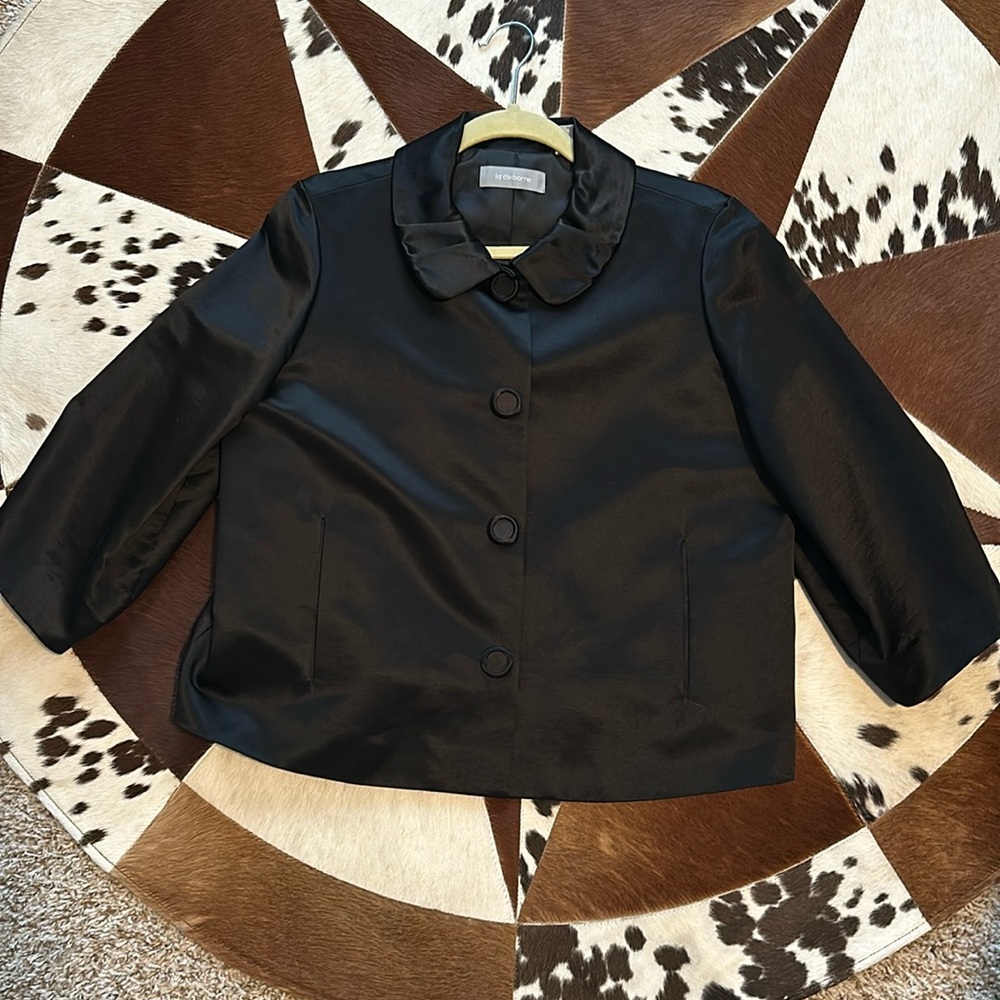 Liz Claiborne black business coat
